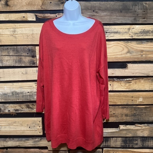 Eileen Fisher 100%‎ Merino Wool Tunic Sweater Large